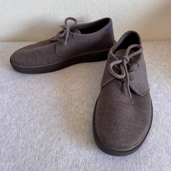 Rothy's Men's The Monty Shoe in Merino Wool Timber Brown Size 7.5 - Picture 5 of 6